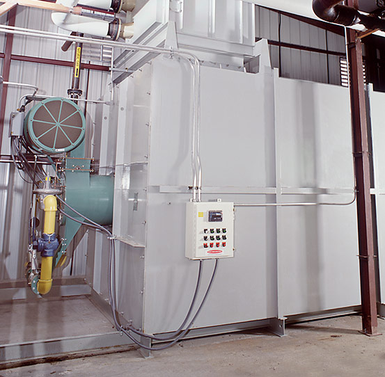 Horizontal Heat Exchanger with Booster Heater System