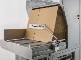 Integrated automatic case packing of snack food bags