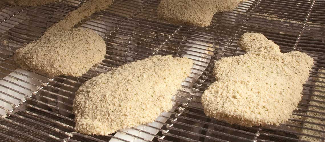 Industrial Breading Application of Poultry Products