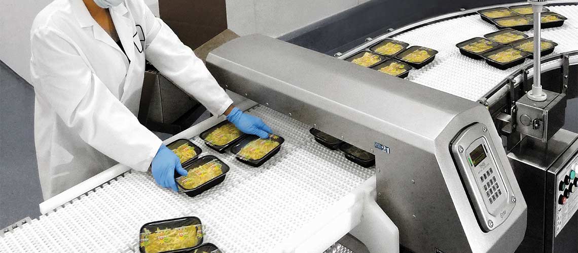 Metal detection for food manufacturing