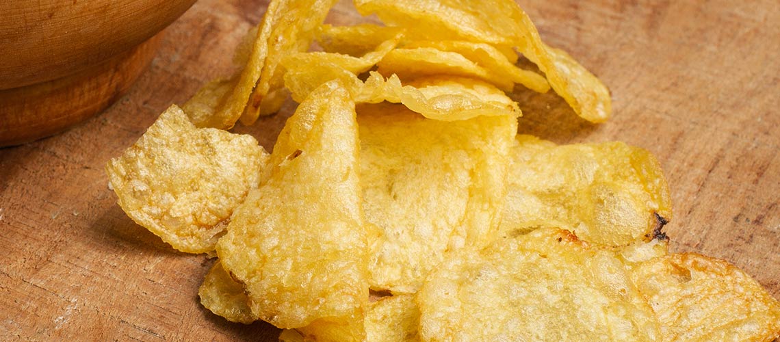 Chips de hervidor para freír por lotes