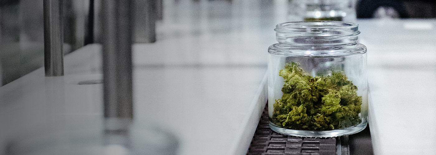 Packaging cannabis in jars