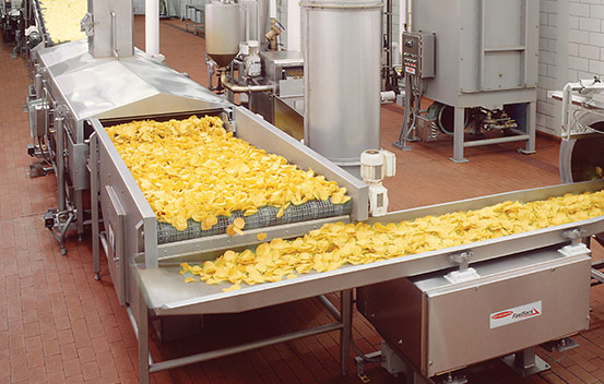 Integrated solutions for tortilla chips line