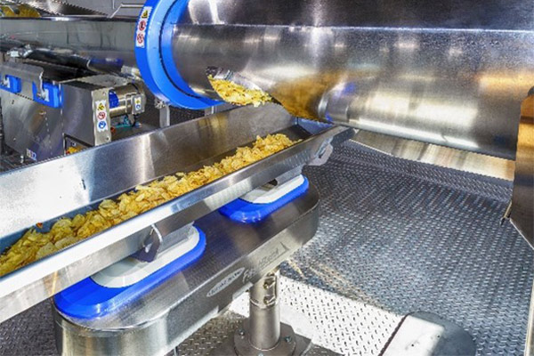 Industrial snack food conveyor