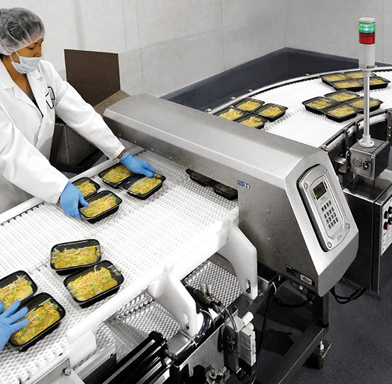 Ready Meals on Industrial Food Metal Detector