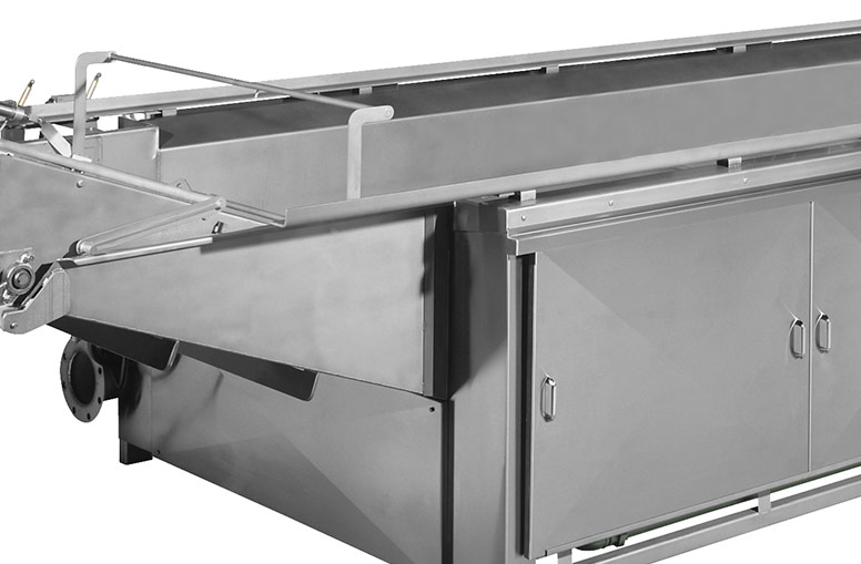 Kettle chip fryer with stainless steel construction