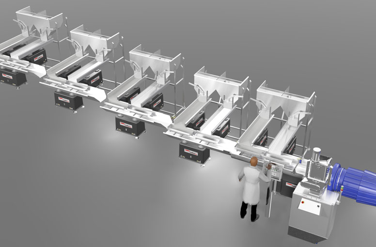 Sistema de mezcla con diseño modular y expandible