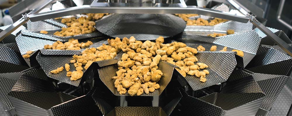 Chicken Tenders on Combination Weigher