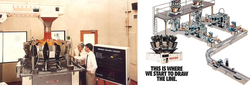 1980 introduction of computer combination weigher to North America