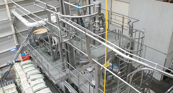 Corn processing plant with Heat and Control's Masa Maker