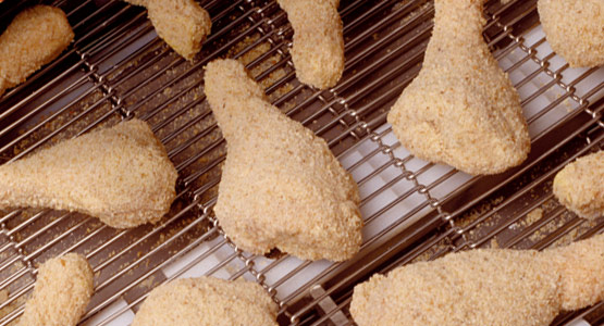 Breaded chicken parts