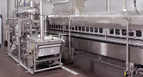 Heat and Control Fryer Support Module with fryer system