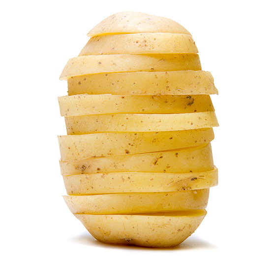 Sliced potato