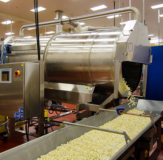 Seasoning and coating pop corn