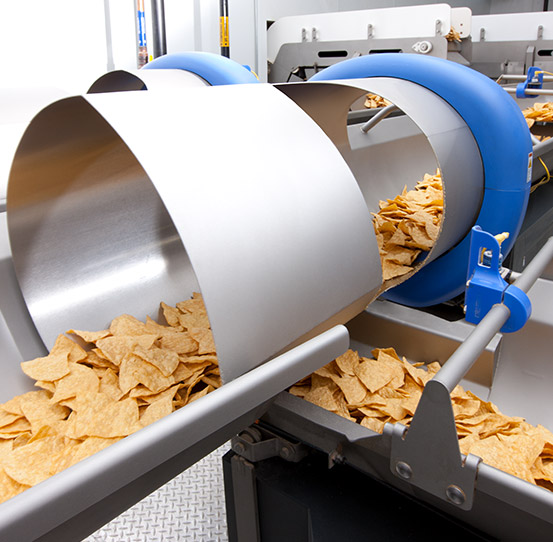 Transporte y dosificación de chips de tortilla