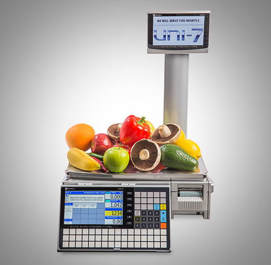 Uni 7 weigh labelling scales