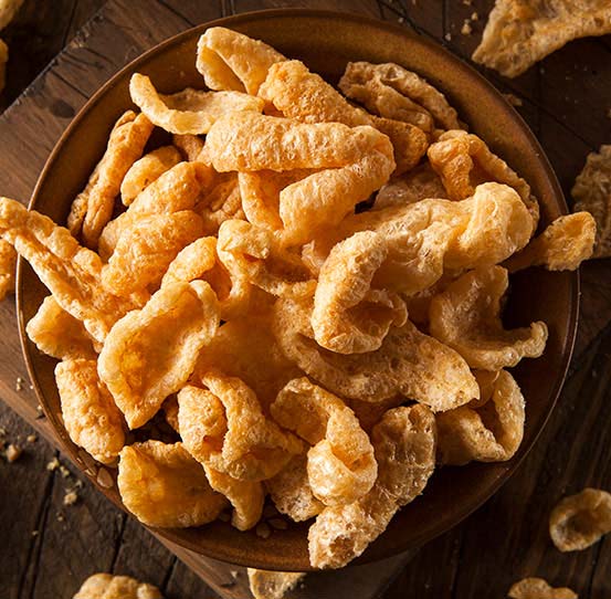 Equipment for frying fried pork skins or pork rinds