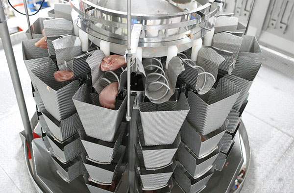 Screw Feeding Multihead Weigher for Sticky Products