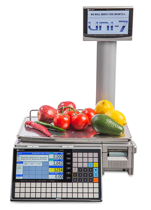 UNI 7 weigh labelling scale brochure
