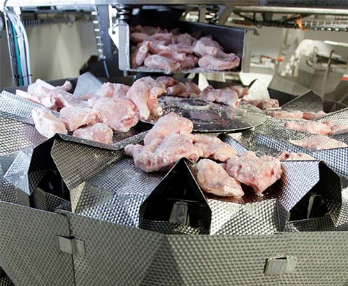 Ishida Weigher for Frozen Poultry Line