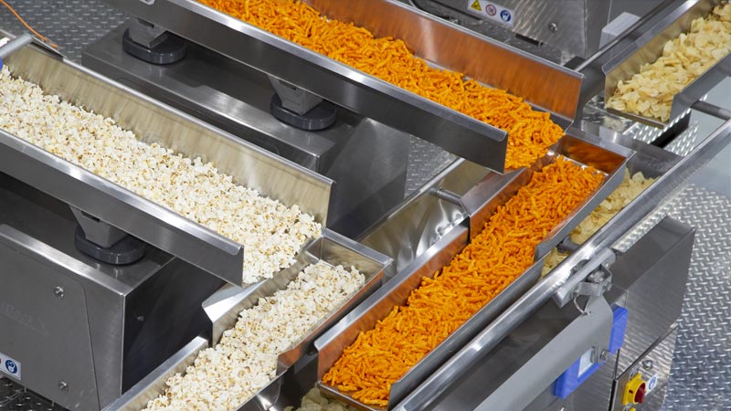 Soluciones de sistemas de mezcla para la industria de snacks y alimentos