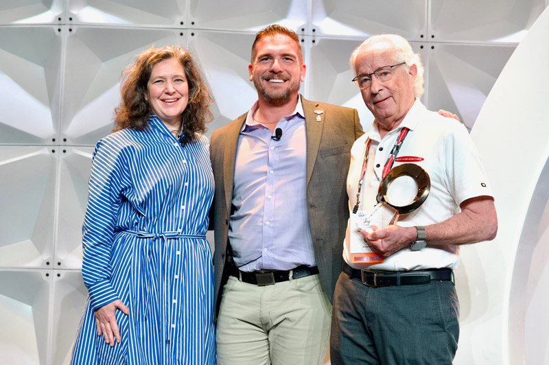 Tony Caridis Accepting Circle of Honor Award