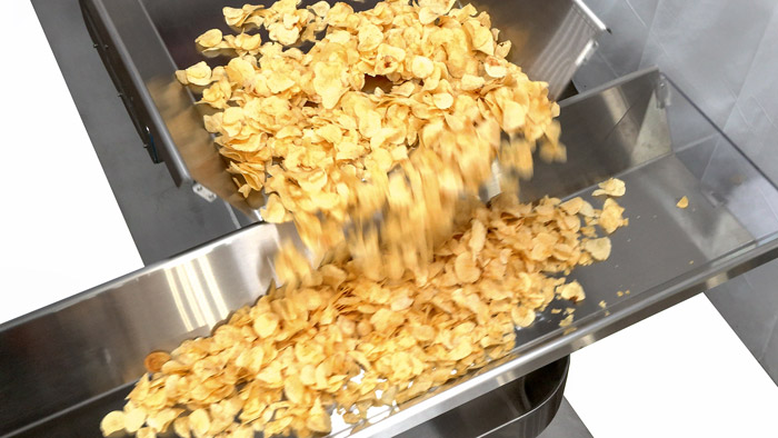 Papas fritas en un transportador FastBack