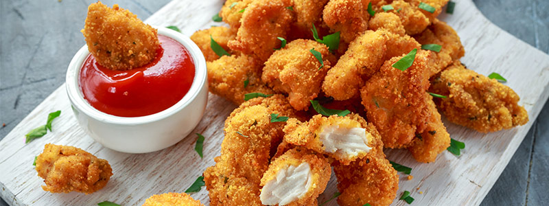 Nuggets de pollo empanizados