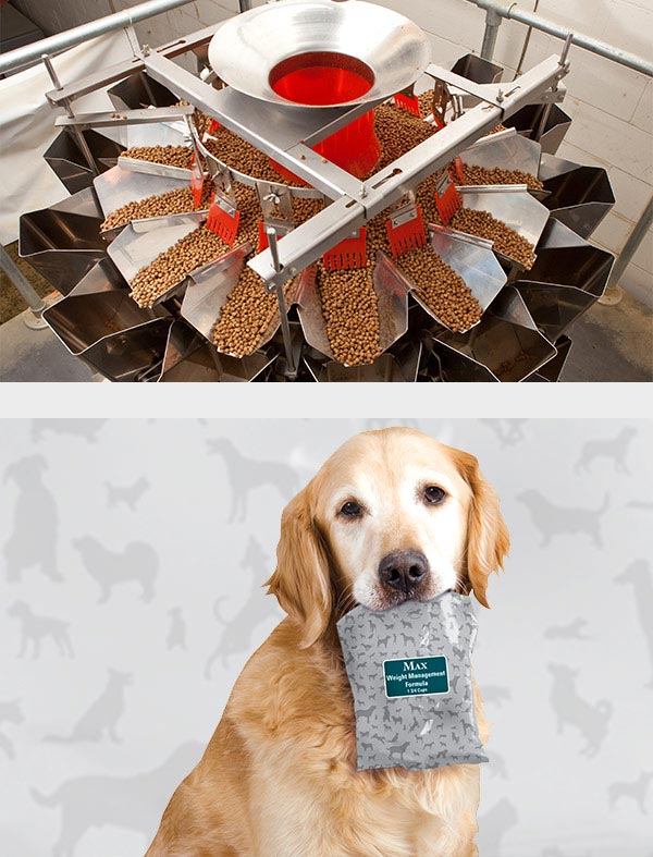 SmartPak dog with dog food packaging