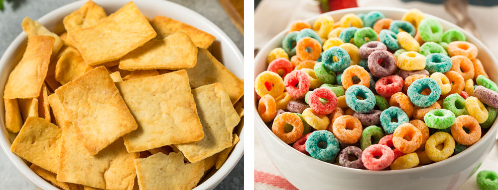 Pita Chips and Cereal