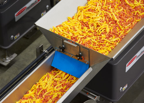 Sistema transportador de movimiento horizontal FastBack para pasta, verduras y camarones congelados