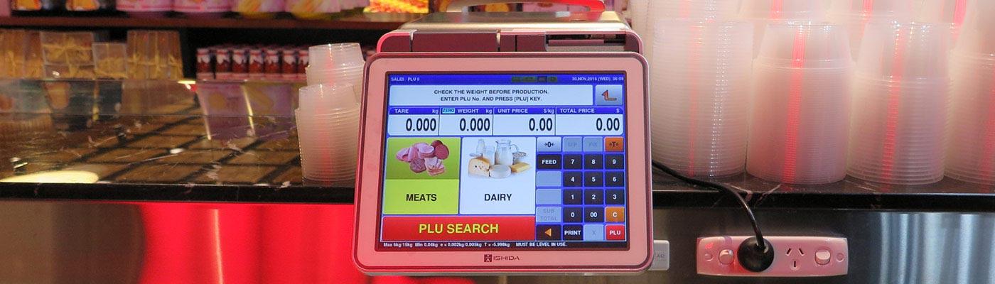 Retail Scales in a fruit grocer