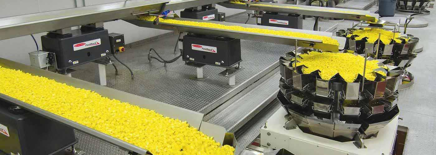 Equipment for manufacturing and distributing snack foods