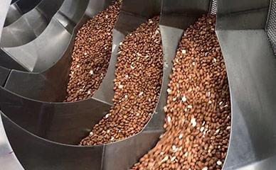 Drying and roasting nuts, almonds, peanuts, pecans, walnuts