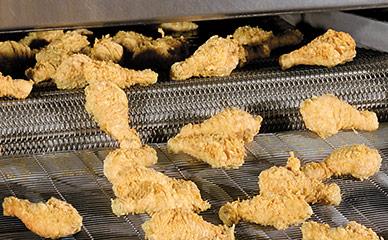 Food processing fryer for prepared food applications
