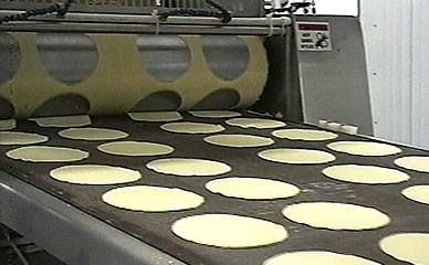 Sheeting equipment for tortilla production line