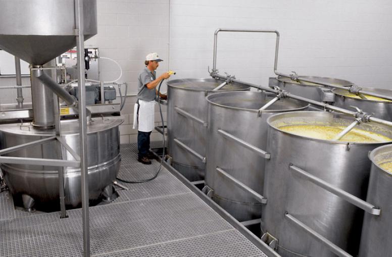 Installation of corn cooking and processing line equipment