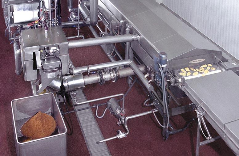Breaded Products Fryer with Fryer Support Module and oil filtration