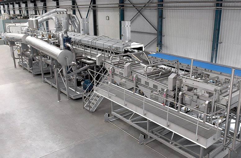 Complete french fry frying line equipment