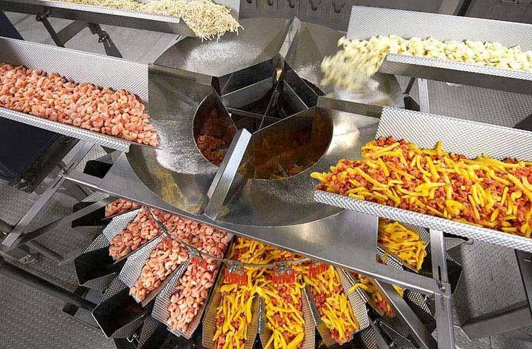 Ishida multihead weigher for blending and weighing mixed ingredients